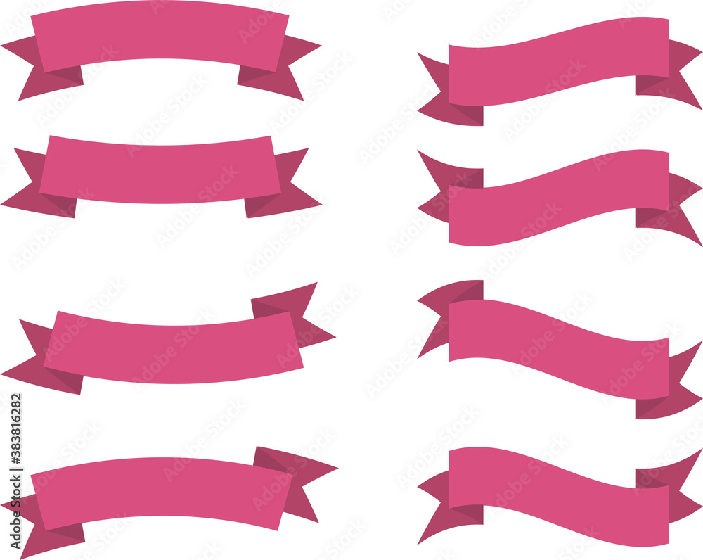 Ribbon or banner vector set. Flat vector ribbons banners isolated background. Ribbon red colored. Set ribbons or banners. Vector illustration EPS 10 Ribbon or banner vector set. Flat vector ribbons banners isolated background. Ribbon red colored. Set ribbons or banners. Vector illustration EPS 10