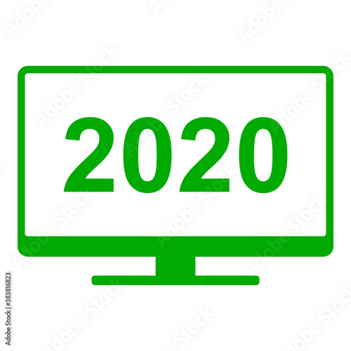 Jahr 2020 und Monitor