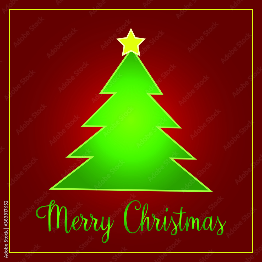 Christmas green tree. Vector illustration Eps 10. Christmas green tree. Vector illustration Eps 10.
