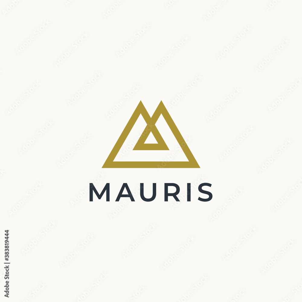 Letter M logo template. Unique modern creative elegant logotype. Vector icon. Letter M logo template. Unique modern creative elegant logotype. Vector icon.
