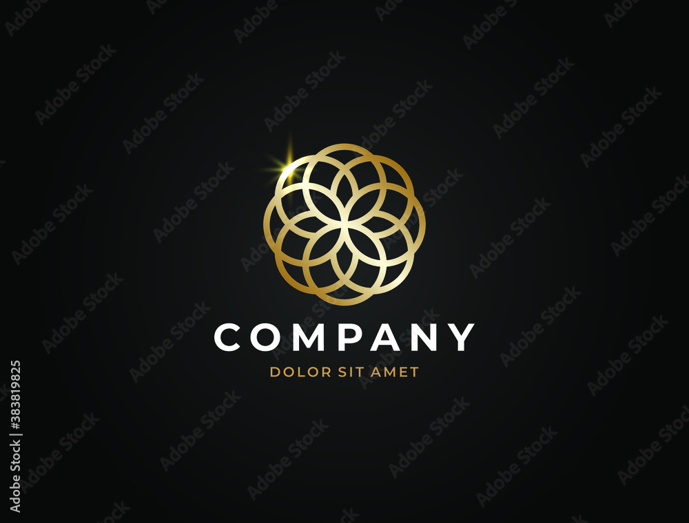 Abstract elegant flower logo icon vector design. Universal creative premium symbol. Graceful jewel boutique vector sign. Abstract elegant flower logo icon vector design. Universal creative premium symbol. Graceful jewel boutique vector sign.