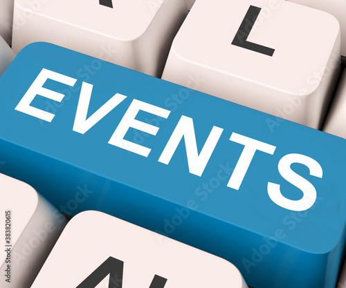 Принти на полотні Events Key Means Occasion Or Incident,