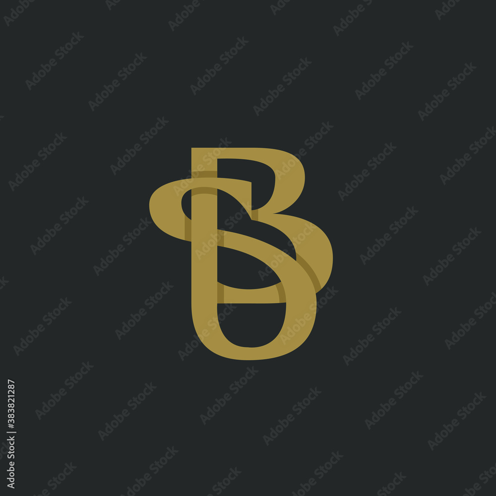 BS or SB. Monogram of Two letters B&S or S&B. Luxury, simple, minimal and elegant BS, SB logo design. Vector illustration template. BS or SB. Monogram of Two letters B&S or S&B. Luxury, simple, minimal and elegant BS, SB logo design. Vector illustration template.