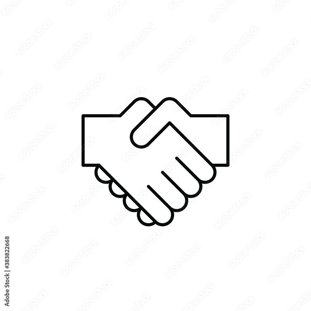 Simple handshake icon. Two hands together. Trust, friendship, partnership, agreement, business, success, money, deal, contract, team, symbol icon. Simple handshake icon. Two hands together. Trust, friendship, partnership, agreement, business, success, money, deal, contract, team, symbol icon.