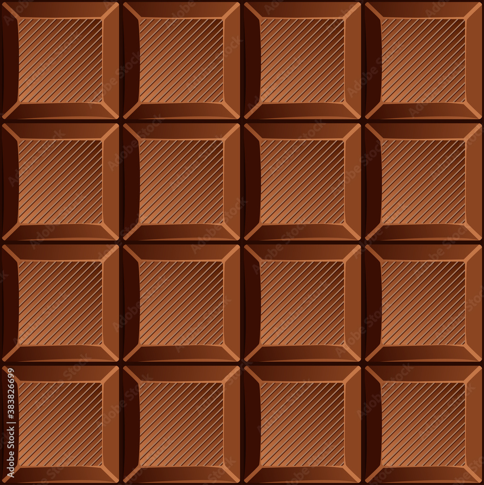 Milk candy chocolate bars . Vector illustration. Seamless pattern