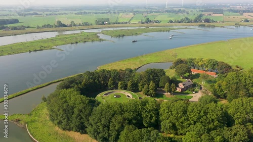 Houten, Utrecht / The Netherlands - October 1th 2020: Fort Honswijk near Houten part of the Dutch Waterline photo