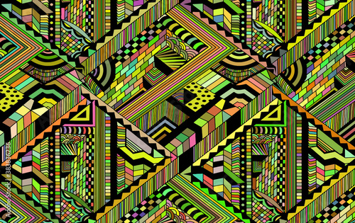 Abstract background with optical illusion