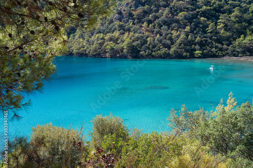 Scenic Blue lagoon with turquoise water at Oludeniz  Turkey