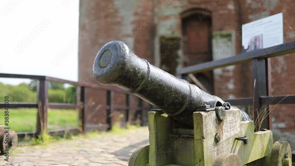 Couple of Old Cannons on an Ancient Scottish Fortress Couple of Old Cannons on an Ancient Scottish Fortress