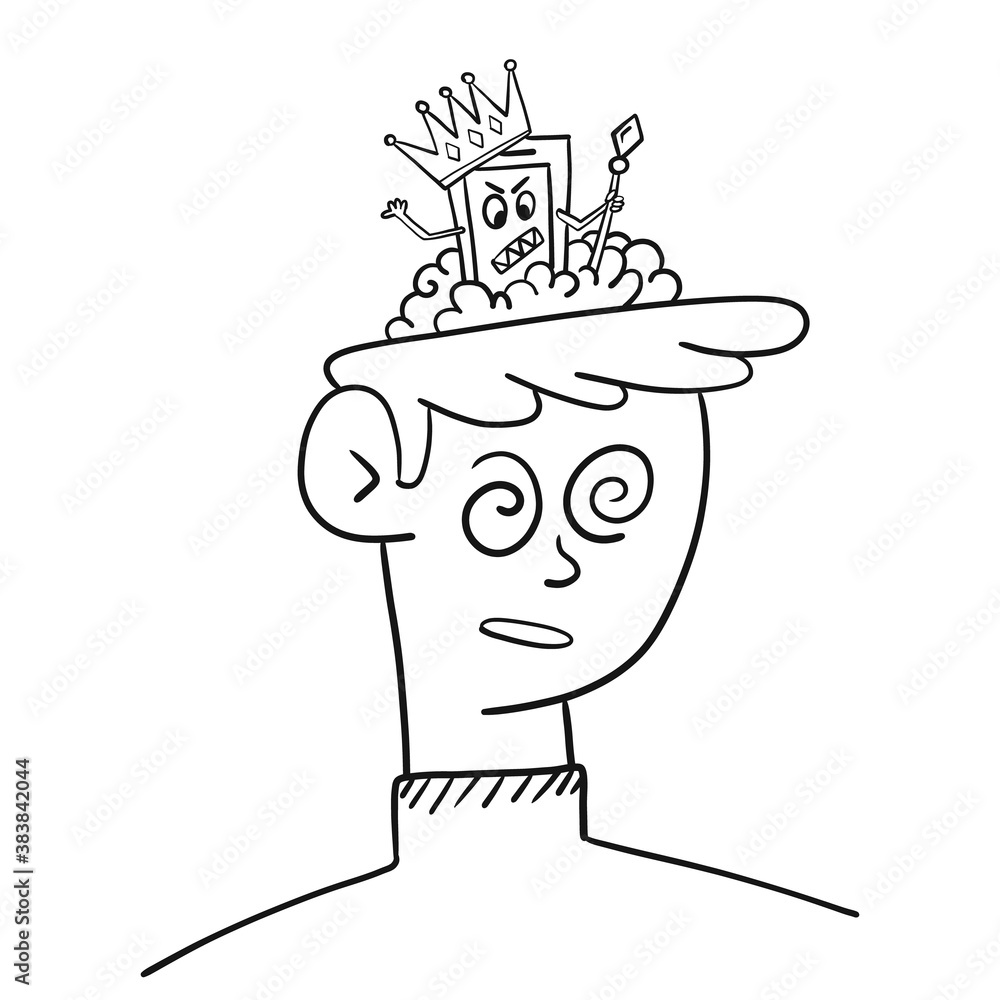 Man is controlled by artificial intelligence Man is controlled by artificial intelligence