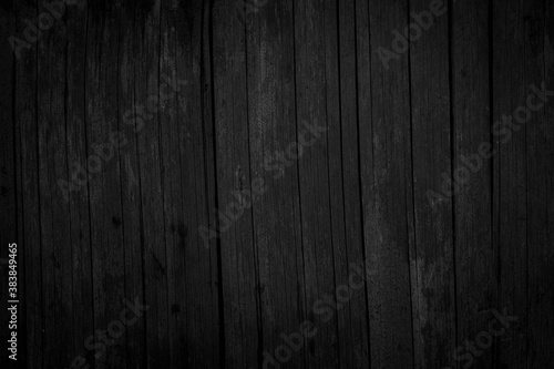 Old black bamboo background For the design as a background