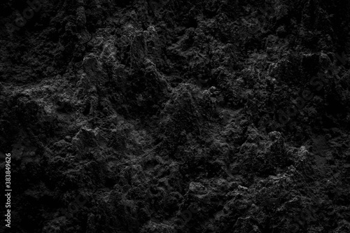 Black soil beautiful nature background for design