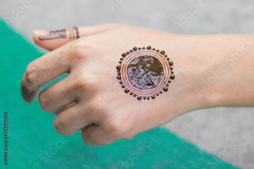 Bridal mehndi- henna tattoo on women hands. mehndi is a traditional indian decorative art. ( mehndi hands)