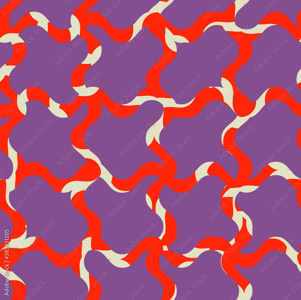 Abstract Swirl Squares Geometric Pattern Trendy Fashion Colors Seamless Design Perfect for Fabric Wall Paper or Wrapping Paper Printing Abstract Swirl Squares Geometric Pattern Trendy Fashion Colors Seamless Design Perfect for Fabric Wall Paper or Wrapping Paper Printing
