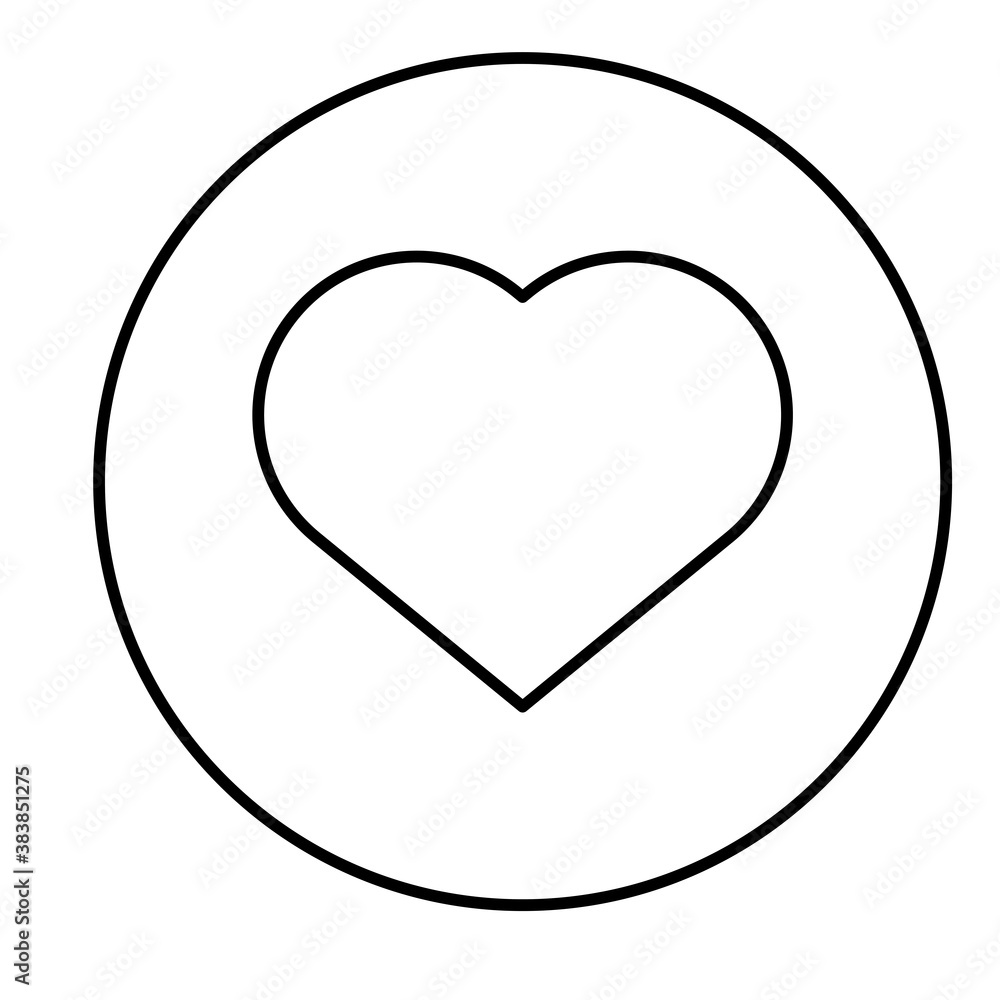 heart love button isolated icon heart love button isolated icon