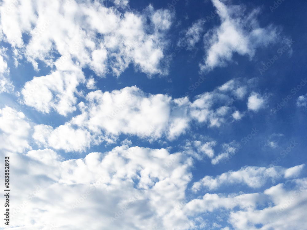 Obraz premium 空と雲の青空背景