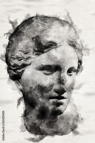 Aphrodite called Venus. To draw a sculpture.