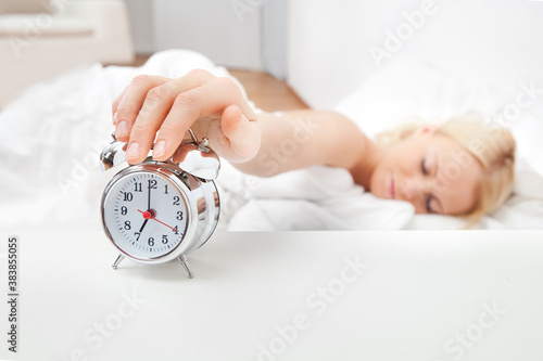 Young beautiful woman sleeping