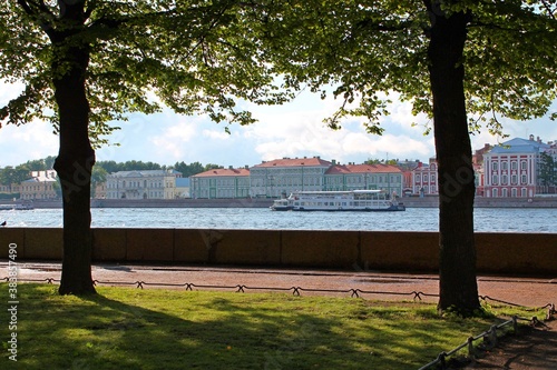 Two embankments of the Bolshaya Neva. St. Petersburg