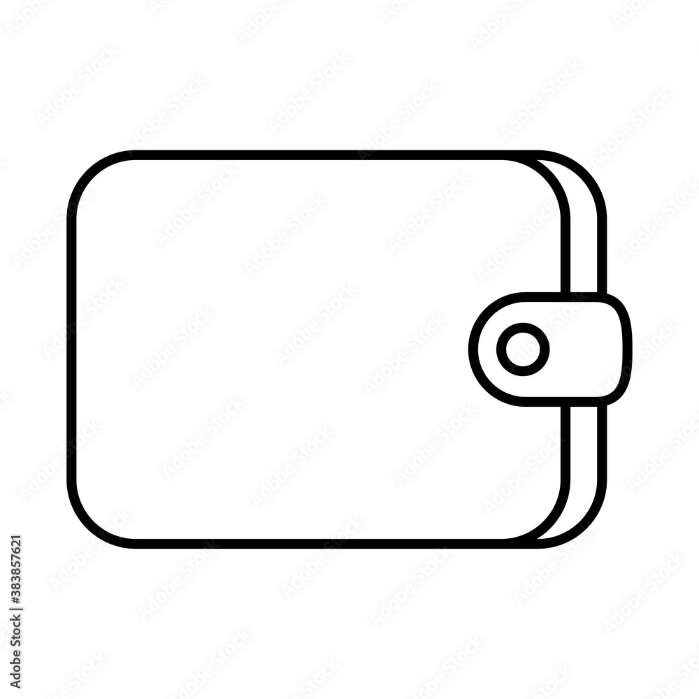 wallet money line style icon