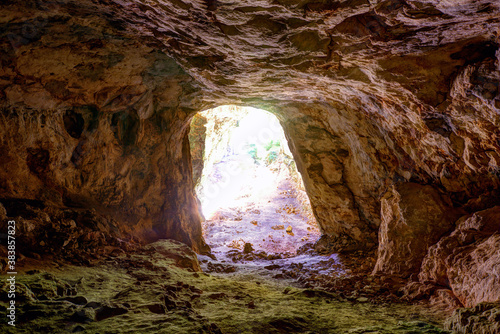 Menorca Cova dels Coloms Pigeons cave in es Mitjorn photo