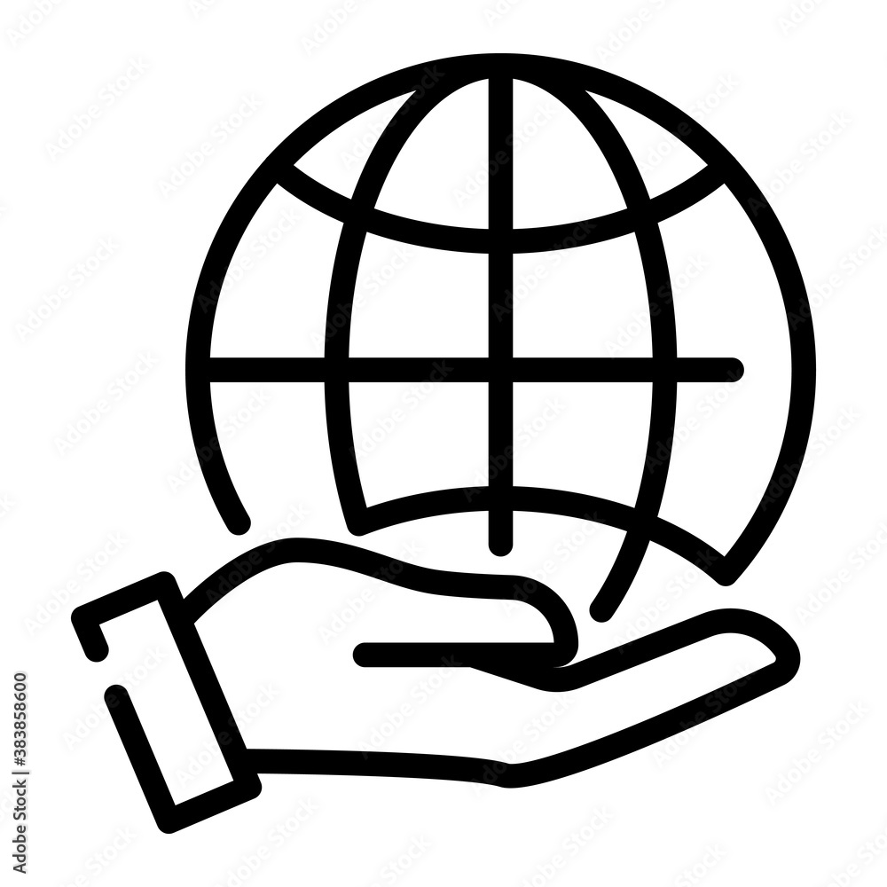 global care, eath donation and charity line icon. pixel perfect vector illustration global care, eath donation and charity line icon. pixel perfect vector illustration