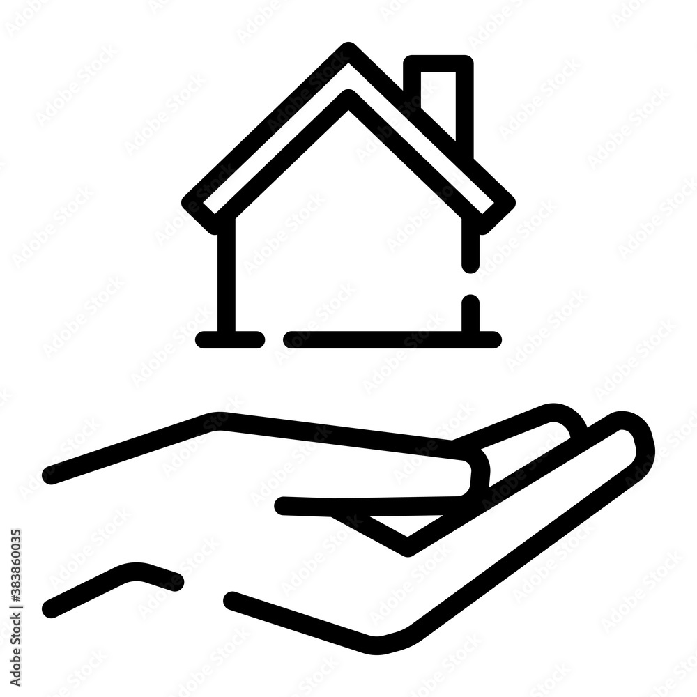 pixel perfect home, housing care assurance line icon pixel perfect home, housing care assurance line icon