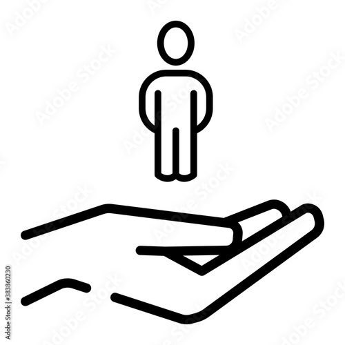 pixel perfect childcare, Foster parents line icon