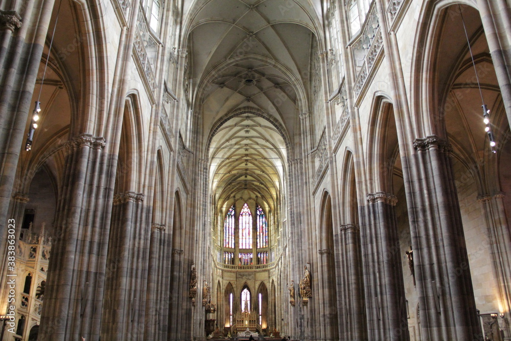 interior of Prague cathedral
