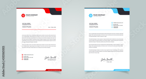 Abstract Letterhead Design Modern Business Letterhead Design Template
