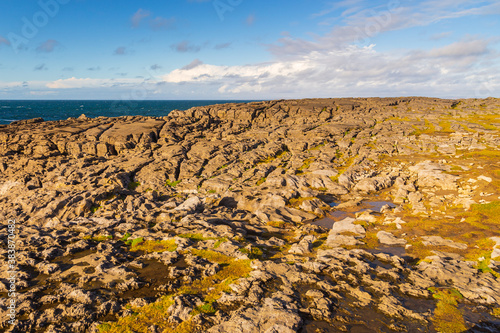 The rocky coast of the North Atlantic Ocean, Ireland.
