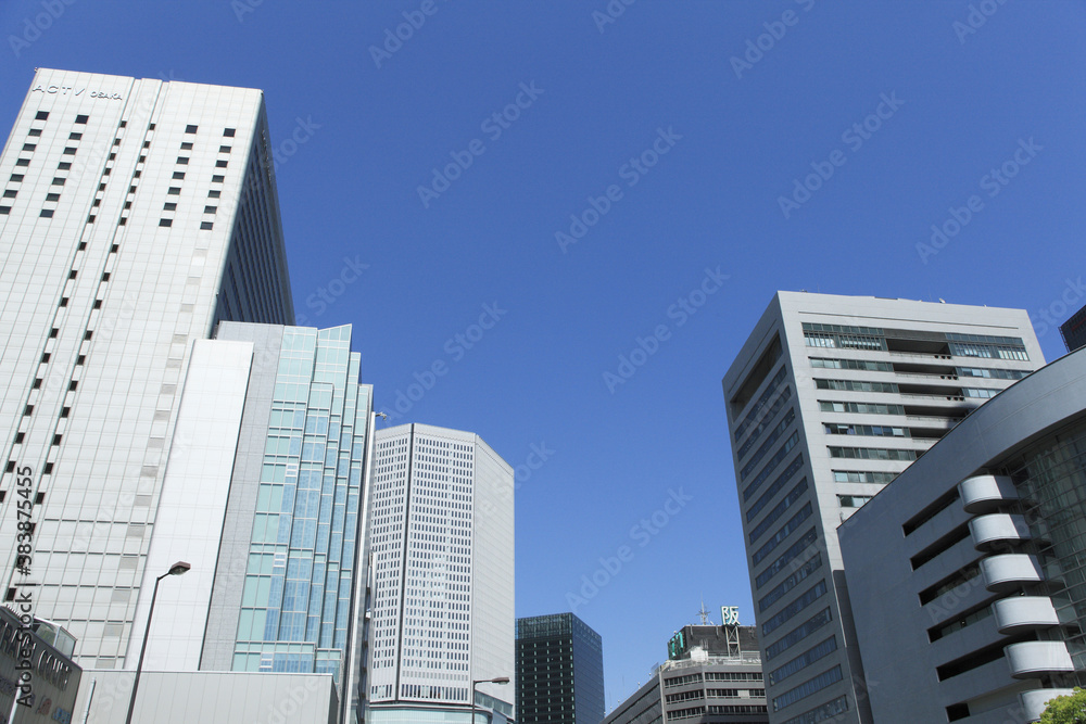 Fototapeta premium 大阪、北区梅田付近