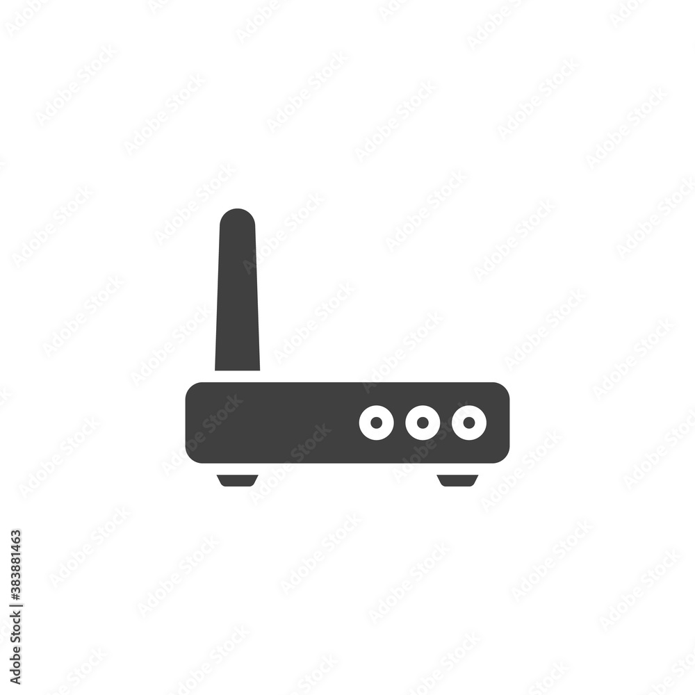 Wi-fi router vector icon Wi-fi router vector icon