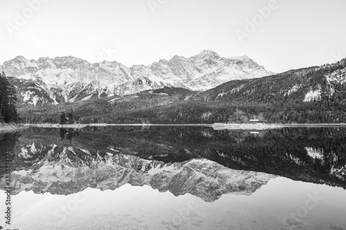 Classy lake Eibsee reflections, Germany