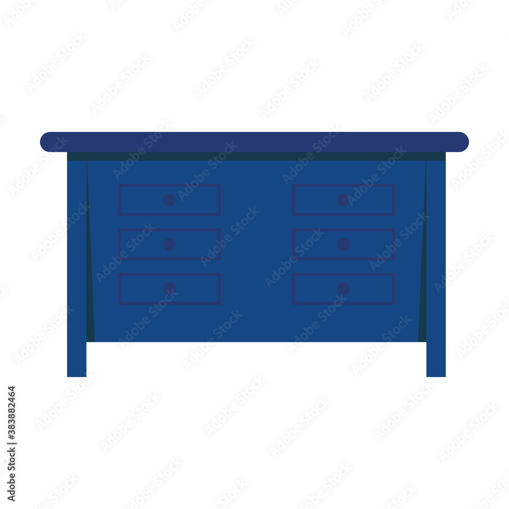 office desk forniture isolated icon office desk forniture isolated icon