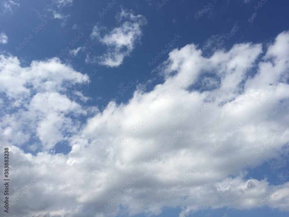 空と雲の青空背景 空と雲の青空背景