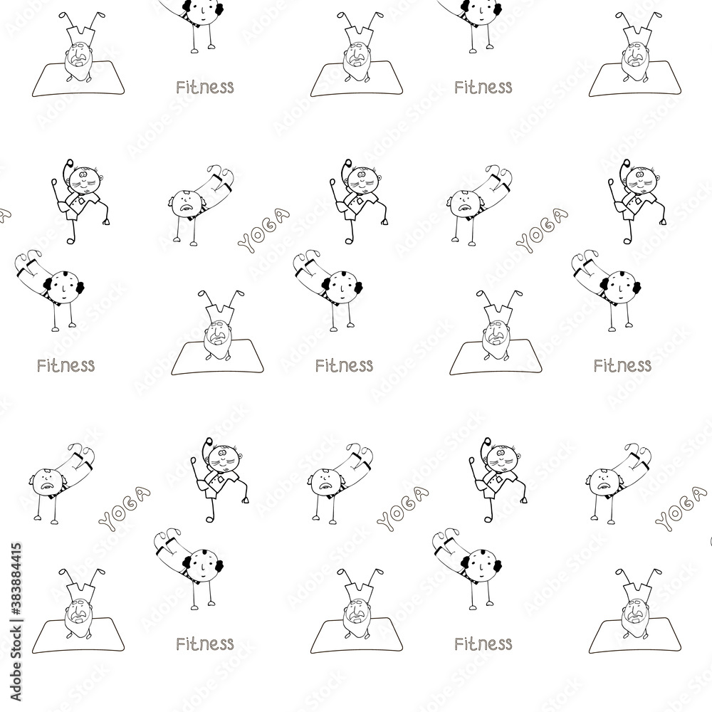 backgraund pattern Doodle set of various people faces boy vector fitness backgraund pattern Doodle set of various people faces boy vector fitness