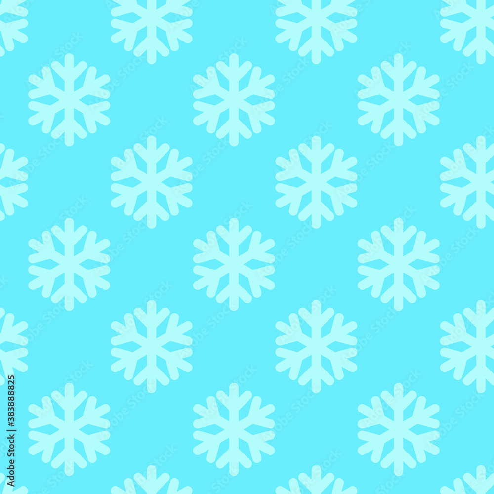 This is a seamless pattern of snowflakes on a blue background. Wrapping paper. Could be used for gift paper and Christmas, winter decorations. This is a seamless pattern of snowflakes on a blue background. Wrapping paper. Could be used for gift paper and Christmas, winter decorations.