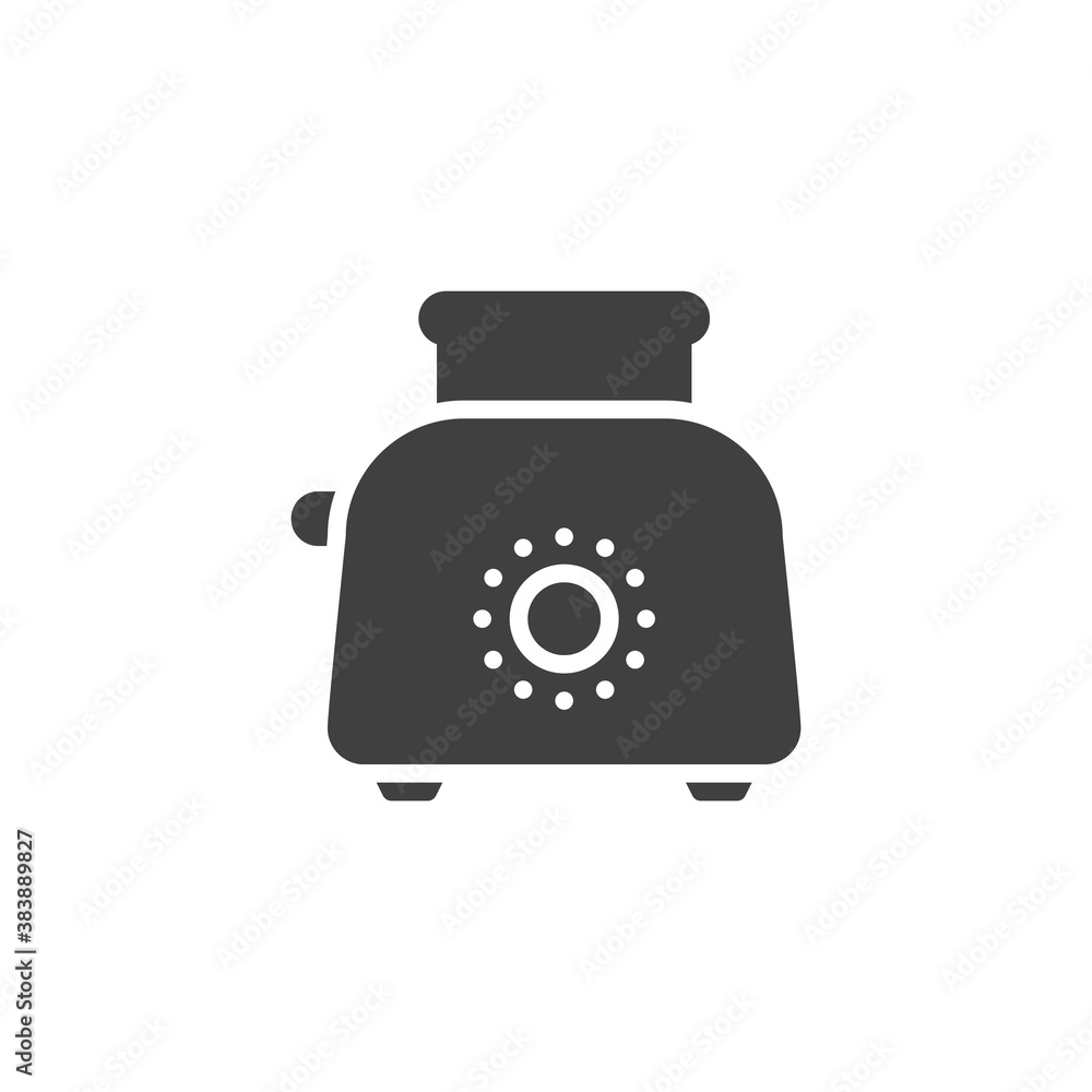 Toaster with toast vector icon Toaster with toast vector icon