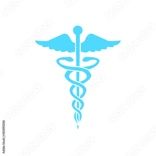 emblem of a medical institution on a white background, vector illustration