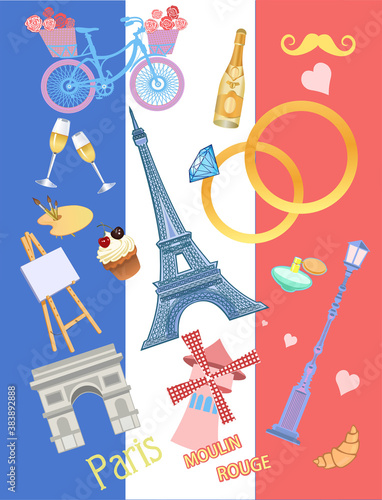 illustration  of Paris