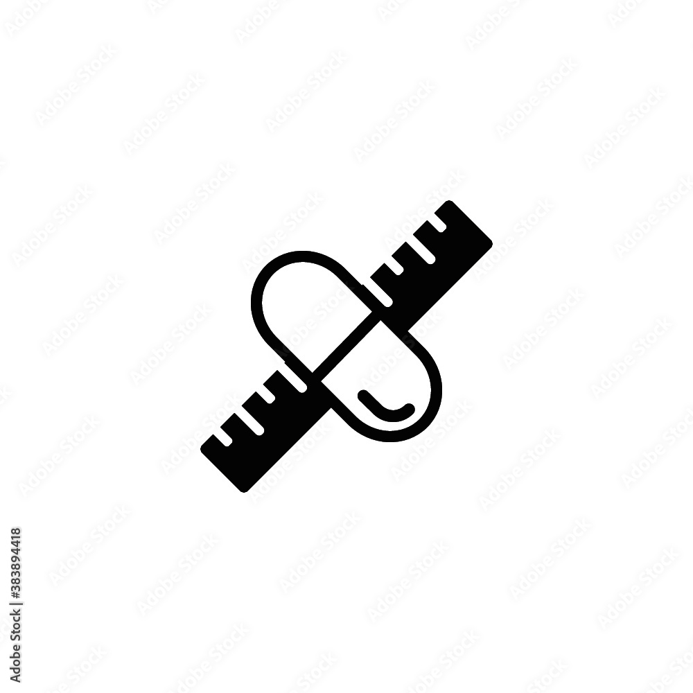 PILL RULER LOGO DESIGN ICON VECTOR OF BLACK COLOUR IN THE WHITE BACKGROUND PILL RULER LOGO DESIGN ICON VECTOR OF BLACK COLOUR IN THE WHITE BACKGROUND