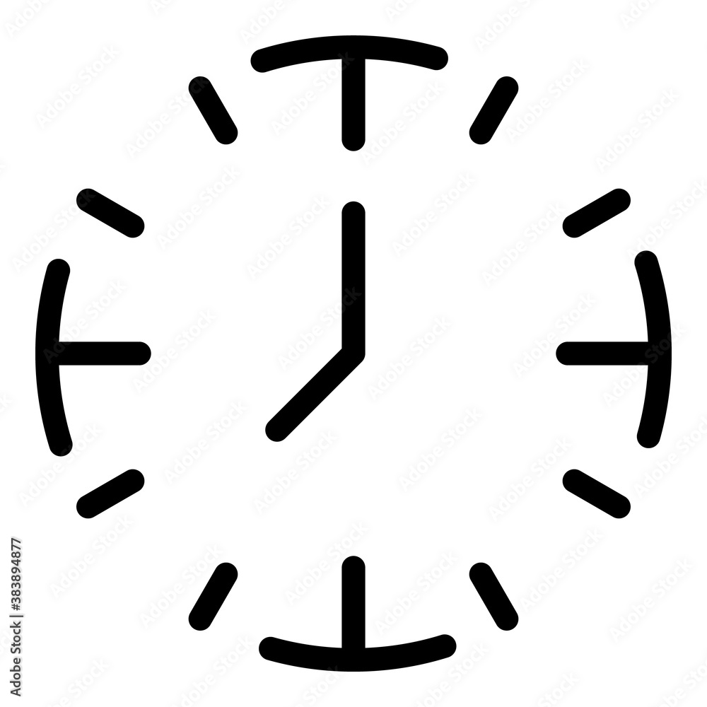 Minute clock stopwatch icon. Outline minute clock stopwatch vector icon for web design isolated on white background Minute clock stopwatch icon. Outline minute clock stopwatch vector icon for web design isolated on white background
