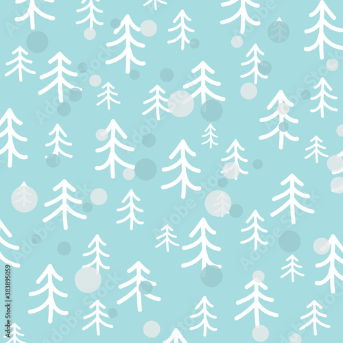 christmas tree pattern- vector illustration