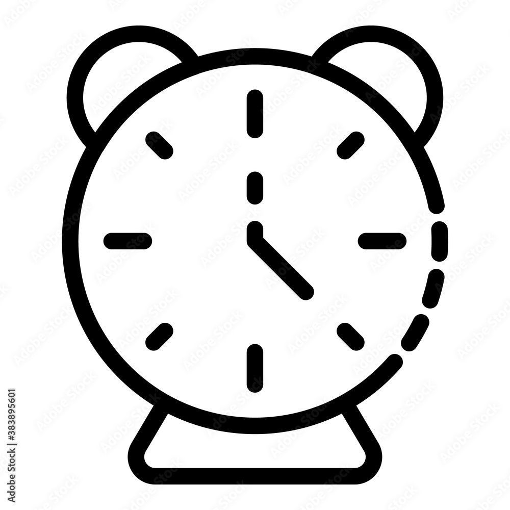 Classic alarm clock icon. Outline classic alarm clock vector icon for web design isolated on white background Classic alarm clock icon. Outline classic alarm clock vector icon for web design isolated on white background