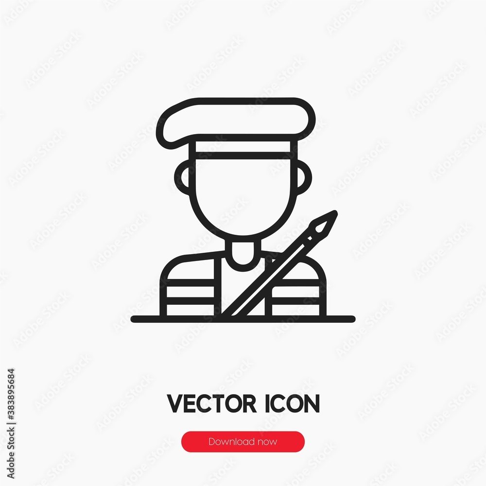 artist icon vector sign symbol