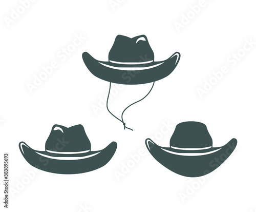cowboy hat icon vector illustration