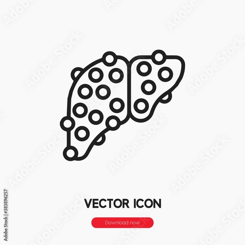 cirrhosis icon vector sign symbol