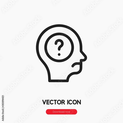 alzheimer icon vector sign symbol