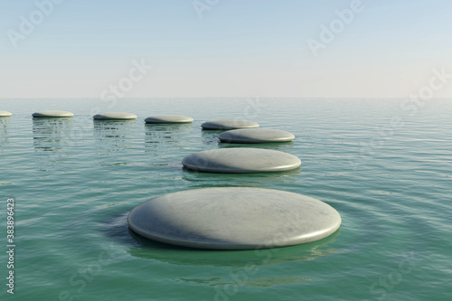 Canvas Print Zen rock pool